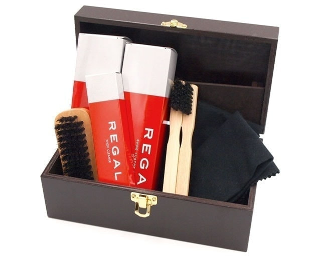 リーガル純正シューケア用品 TL30 オリジナル木箱入りシューケアキット